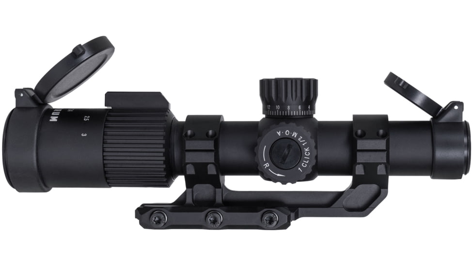 USED Monstrum G3 FFP LPVO Rifle Scope, 1-3x24mm, 30mm Tube, First Focal Plane, Illuminated FFP X1 Reticle, MIL-STD 8625 Type III Hard-Anodized, Black, G3F1324-BLK, EDEMO1