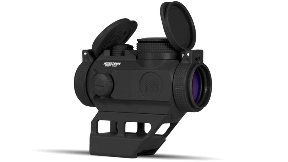 Monstrum Ghost 1x20mm Red Dot Sight, 2 MOA Dot Reticle, Type III Hardcoat Anodized, Black, RDT20B
