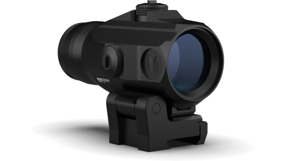Monstrum Ghost 3X Prism Magnifier w/ Flip-to-Side Mount, Type III Hard Anodized, Black, PG3X-B