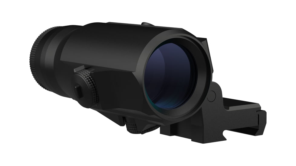 Monstrum Ghost 3X Prism Magnifier w/ Flip-to-Side Mount, Type III Hard Anodized, Black, PG3X-B