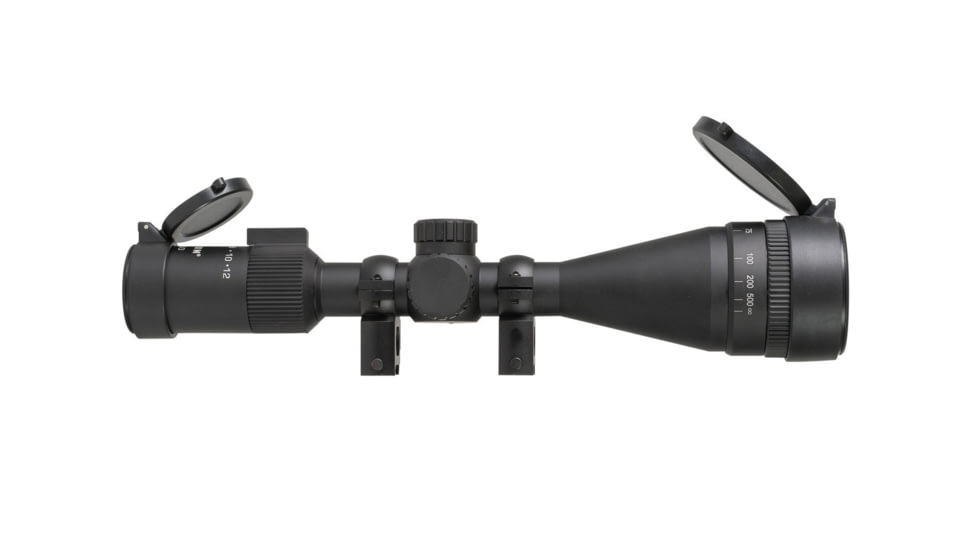 Monstrum Guardian 4-12x44mm w/ Parallax Adjustment AO Rifle Scope, 1in Tube Second Focal Plane, Black, SG41244-AO-B