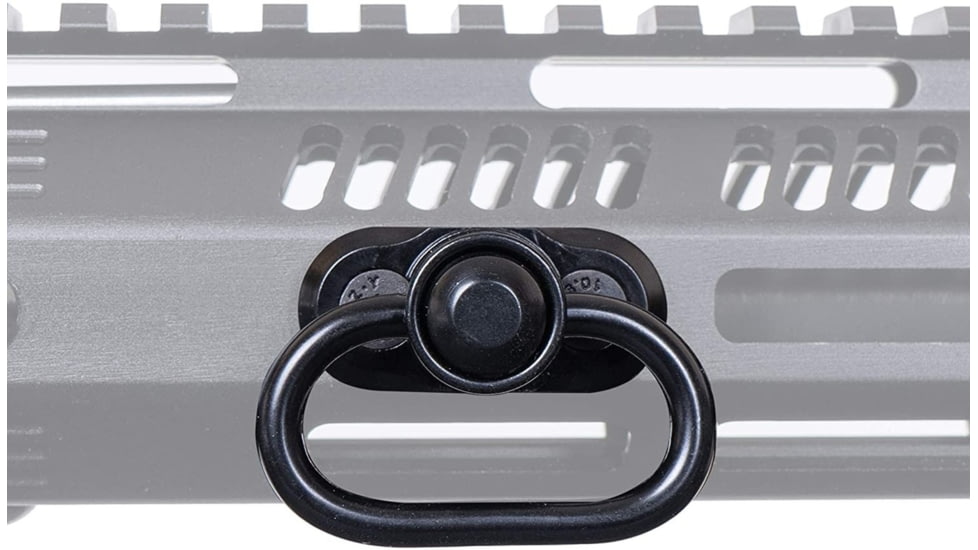 Monstrum M-Lok Sling Adapter with Quick Detach Sling Swivel, Black, MS-A-B