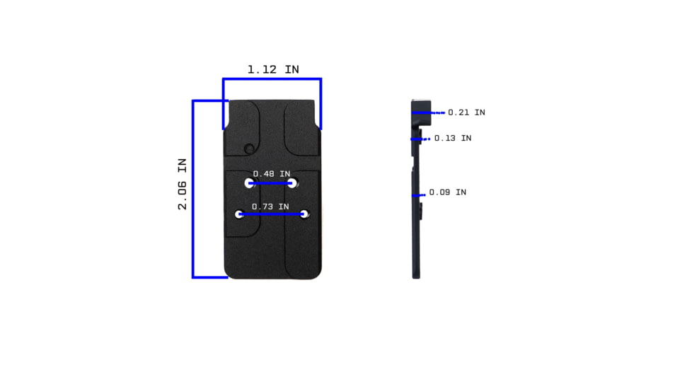 Monstrum 7075 Series Red Dot Mounting Plate for CZ P10 Optics Ready Pistols