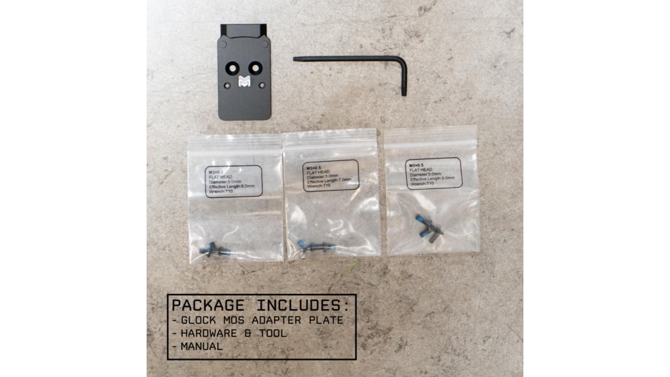 Monstrum 7075 Series Red Dot Mounting Plate for CZ P10 Optics Ready Pistols