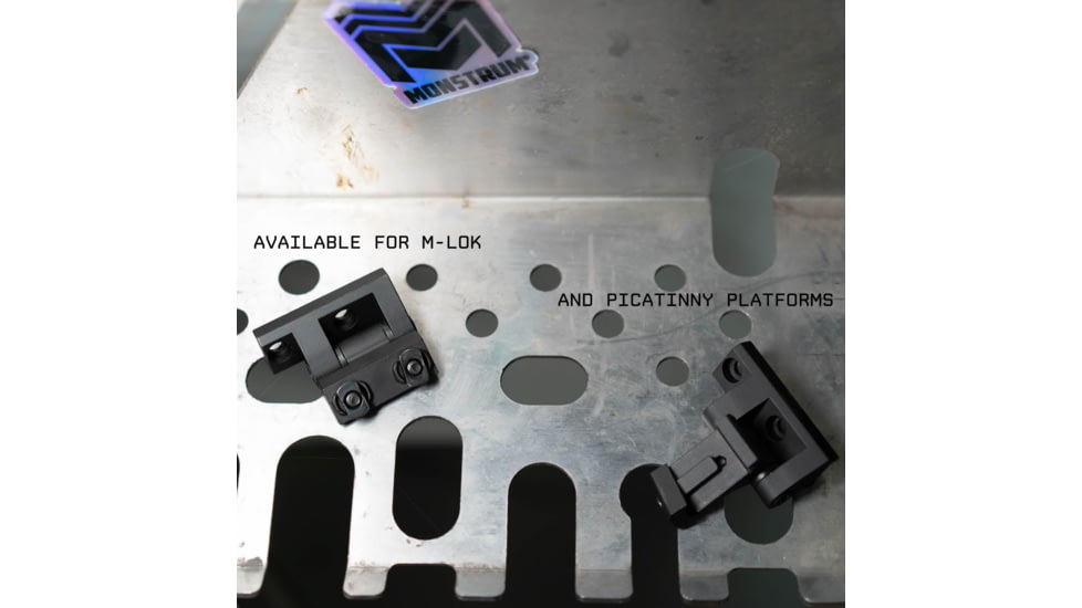 Monstrum Adjustable Scout Light Mount with Pivoting Mount Plate