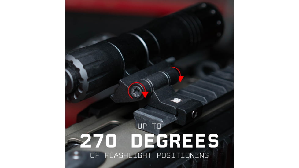 Monstrum Adjustable Scout Light Mount with Pivoting Mount Plate