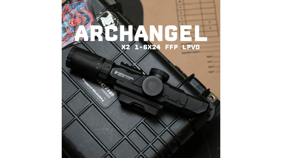 Monstrum Archangel X2 1-6x24mm LPVO 30mm Tube Rifle Scope, First Focal Plane