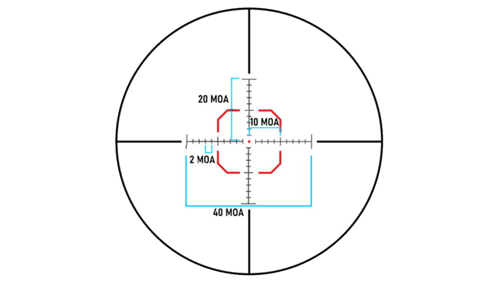 Monstrum Banshee 1-6x24mm LPVO 30mm Tube Rifle Scope w/ Offset Scope Mount, Second Focal Plane