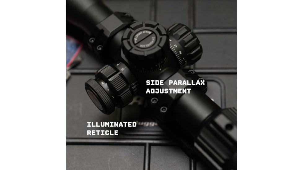 Monstrum Beast 4-12x44mm 30mm Tube Rifle Scope, Second Focal Plane