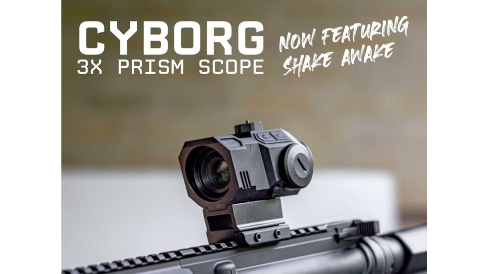 Monstrum Cyborg 3x24mm Prismatic Red Dot Sight w/ Shake Awake