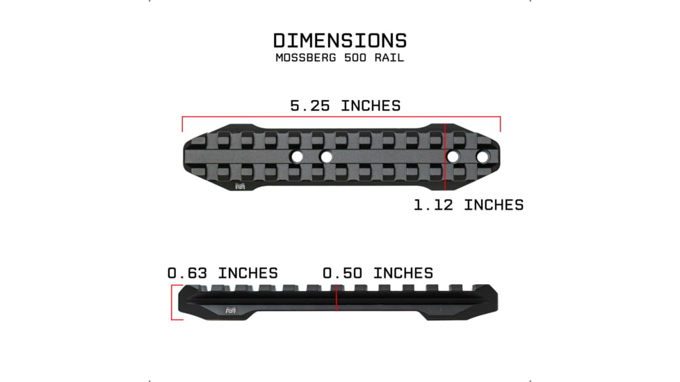 Monstrum Grimlock Mossberg 500/590/835/930/Shockwave Picatinny Rail Mount