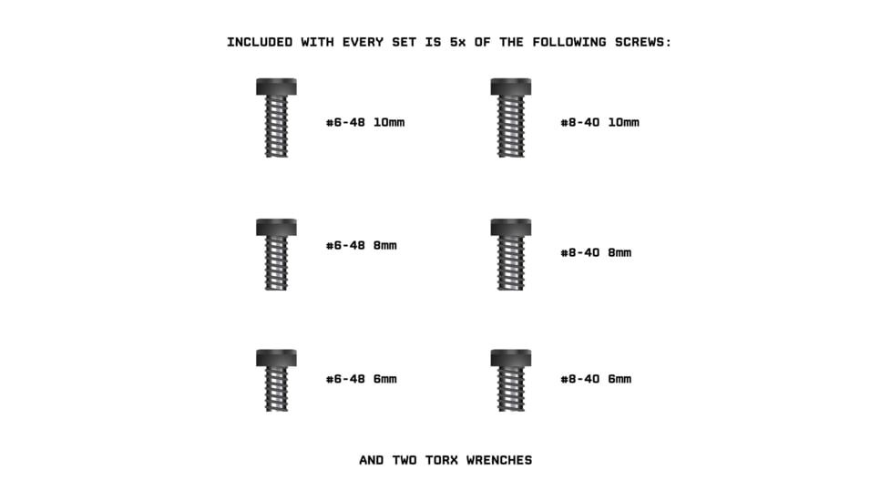 Monstrum Gunsmithing Screw Set
