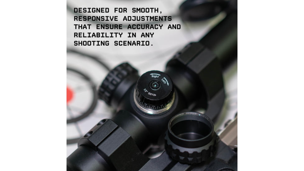 Monstrum Ladon 1-6x24mm LPVO 30mm Tube Rifle Scope, First Focal Plane