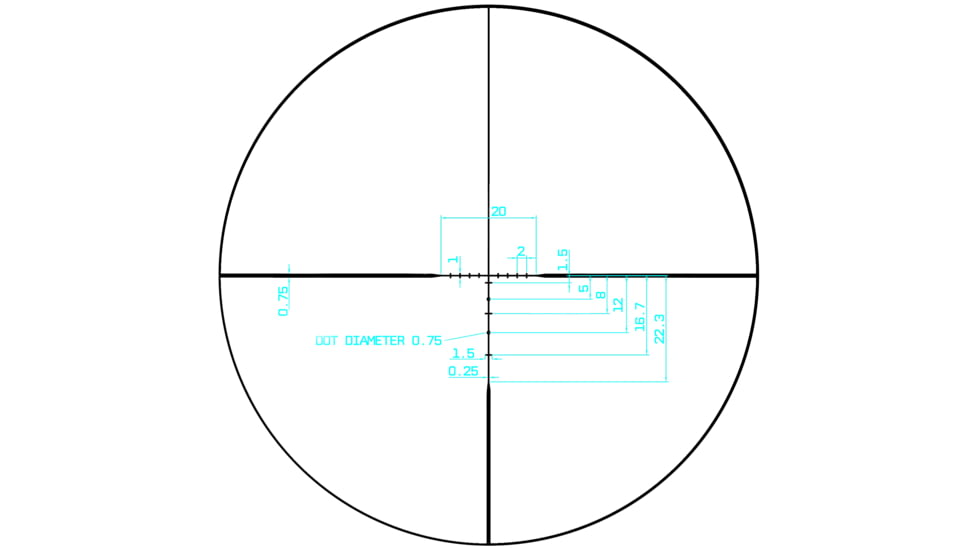 Monstrum Panzer 2-10x40 LPVO 1in Tube Rifle Scope, Second Focal Plane