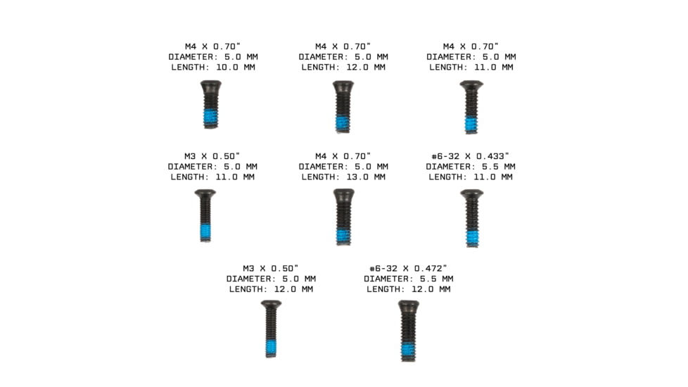 Monstrum Red Dot Screws