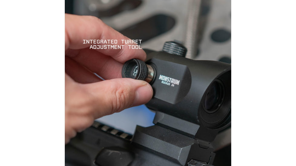 Monstrum Ruckus 3x30mm Prismatic Red Dot Sight w/ Shake Awake
