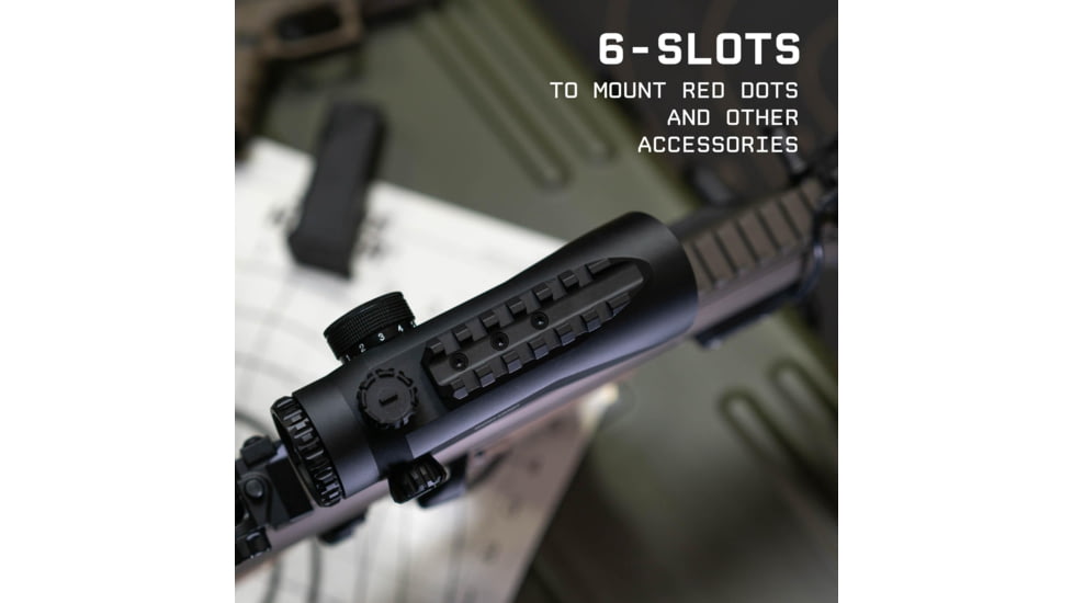 Monstrum Ruckus Pro 5x20mm Prismatic Red Dot Sight w/ Piggyback Mount&amp;Shake Awake