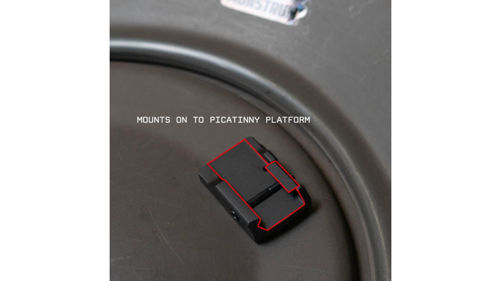 Monstrum Shrapnel Series Micro RMR, 407C/507C, XR Footprint Red Dot Picatinny Base Mount