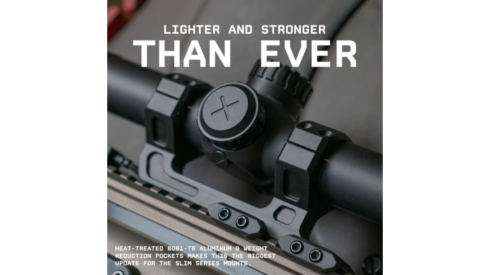 Monstrum Slim Profile Series V2 Ultralight Dual Ring Scope Mount