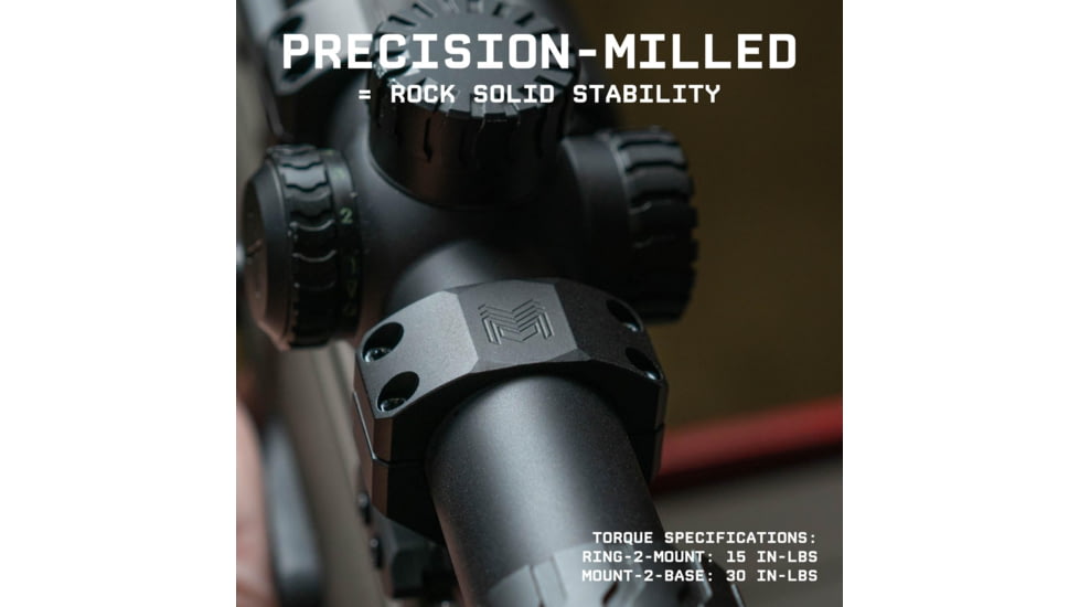 Monstrum Slim Profile Series V2 Ultralight Dual Ring Scope Mount