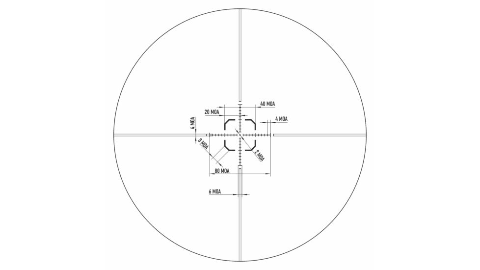 Monstrum Spectre 1-6x24mm LPVO 30mm Tube Rifle Scope, Second Focal Plane