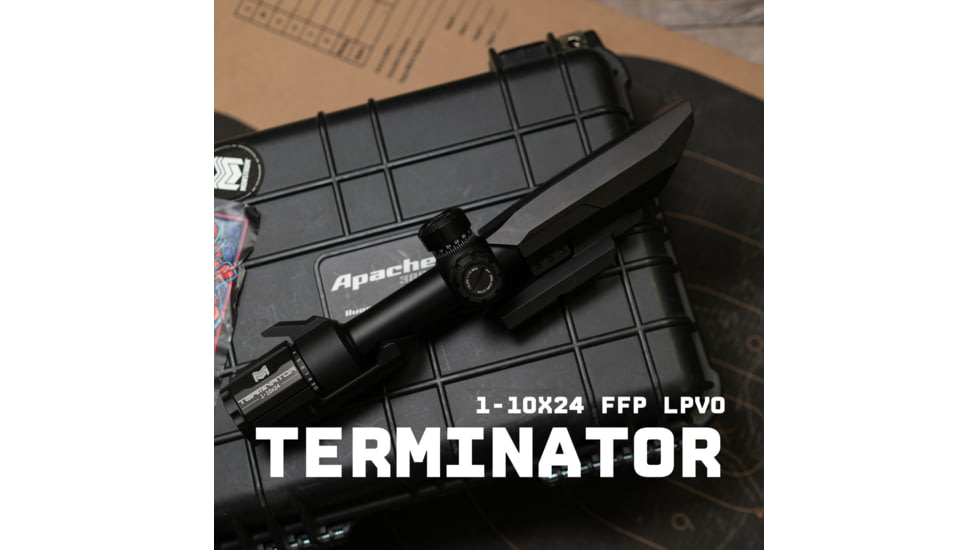 Monstrum Terminator 1-10x24mm LPVO 30mm Tube Rifle Scope, First Focal Plane