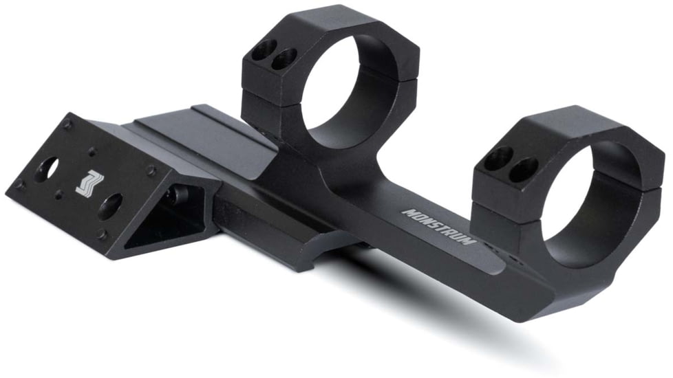 Monstrum Offset Picatinny Scope Mount w/45 Degree Venom Footprint Micro Red Dot, 30mm, Black, ZS311-B