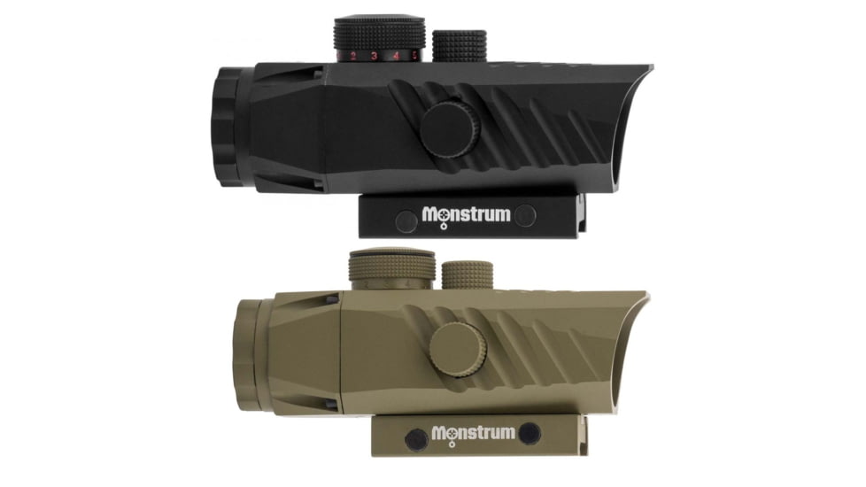 Monstrum P330 Marksman 3X Prism Scope, Black, Flat Dark Earth