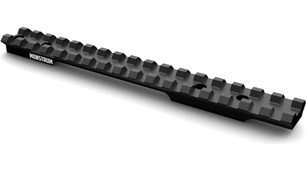 Monstrum Picatinny Rail Mount Round Back Receiver Rifles, For Savage AccuTrigger, Black, RM137