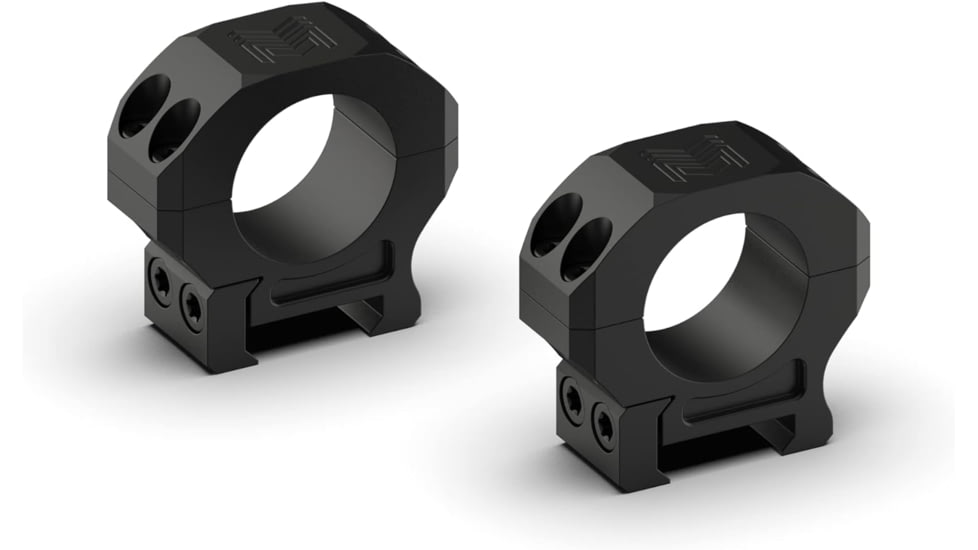 Monstrum Pro Series 7075 Aluminum Scope Rings, 1in, Low Profile, Black, ZS301L