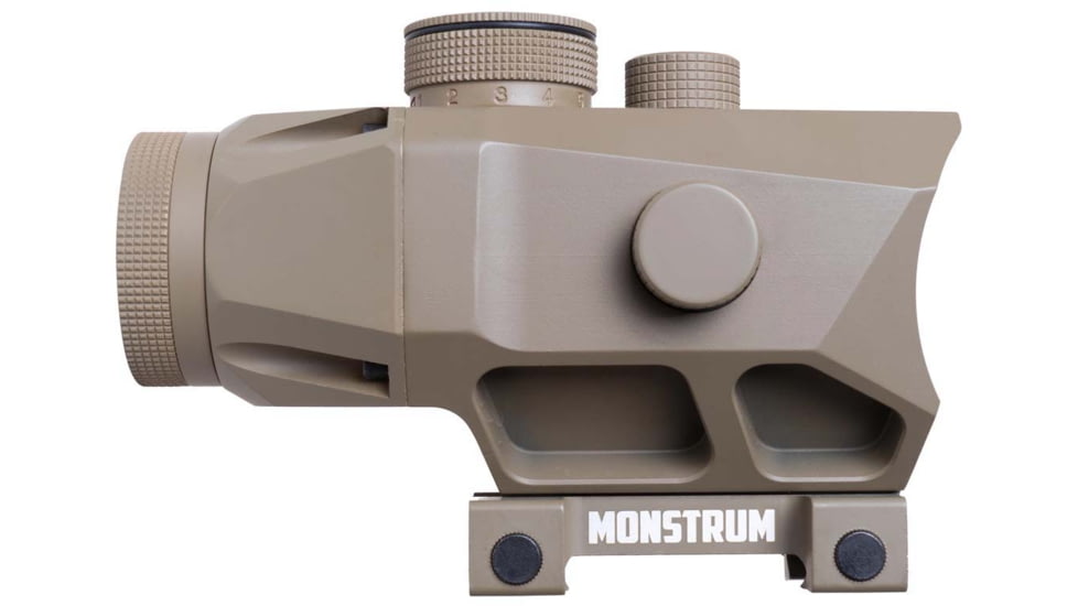 Monstrum Raven Ultra-Compact 3x22mm Prism Rifle Scope, Flat Dark Earth, P332-T