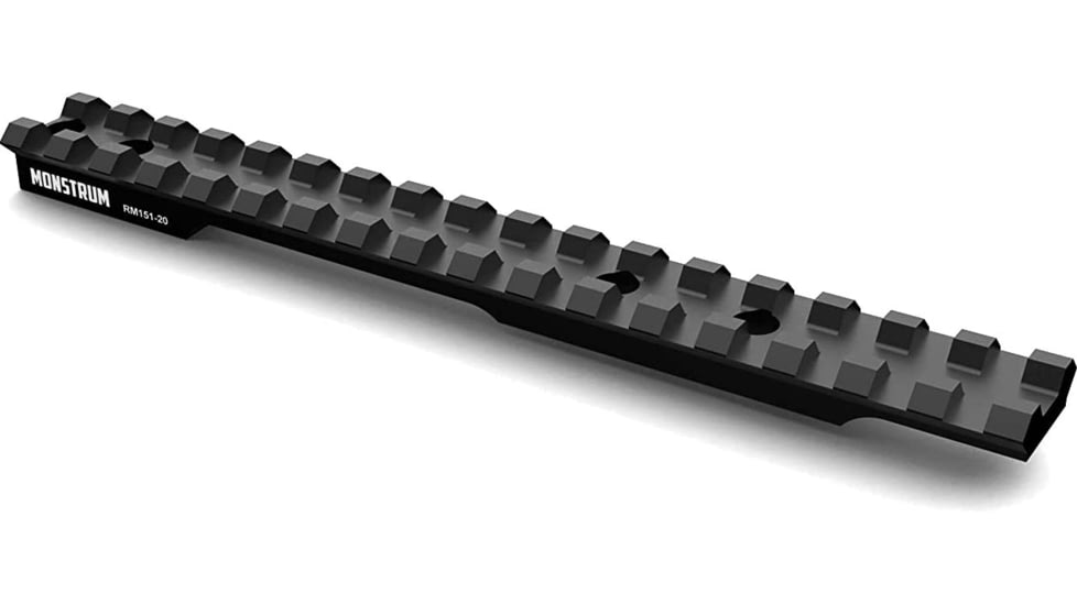 Monstrum Remington 700 Short Action 17-Slot Picatinny Rail, 20 MOA, Black, RM151-20