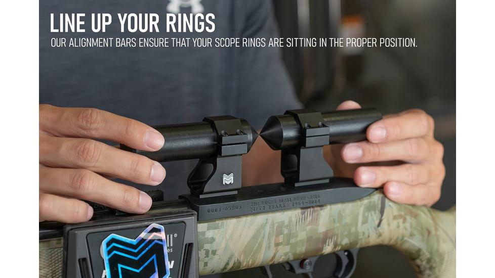 Monstrum Scope Ring Alignment and Lapping Tool Kit, 30mm Diameter, Black, T11