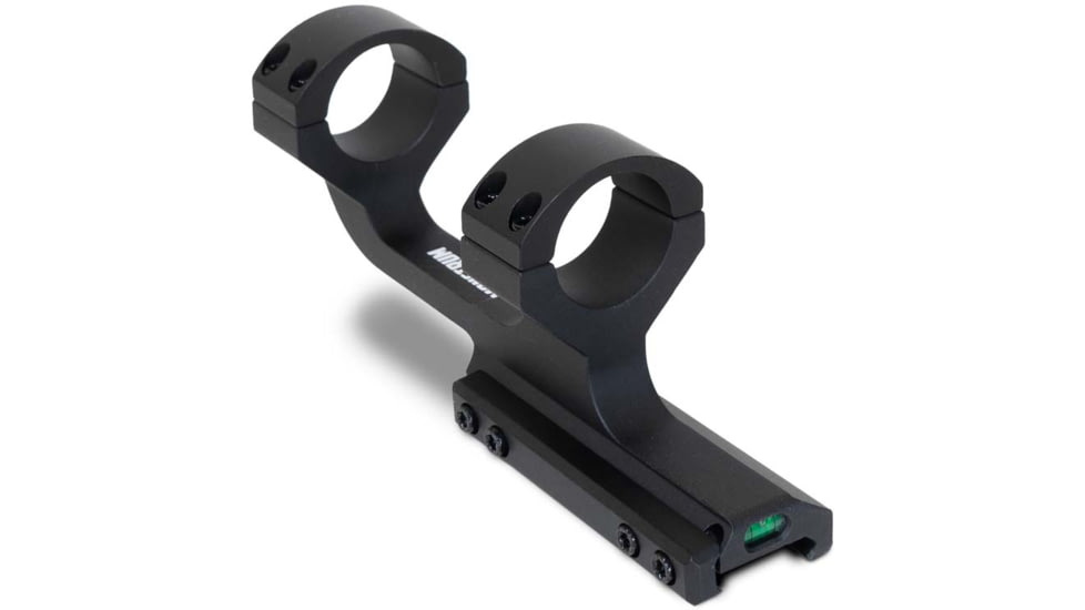 Monstrum Slim Profile Series Offset Picatinny Scope Mount w/Integrated Level, 1 in, Black, ZR251-L-B