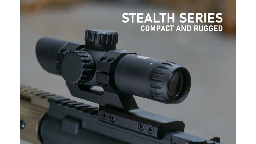 Monstrum Stealth 4x30mm 30mm Tube Fixed Magnification Scope, Black, SG430-B