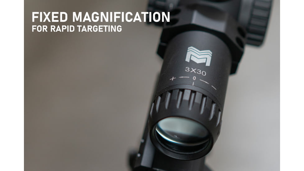 Monstrum Stealth 4x30mm 30mm Tube Fixed Magnification Scope, Black, SG430-B
