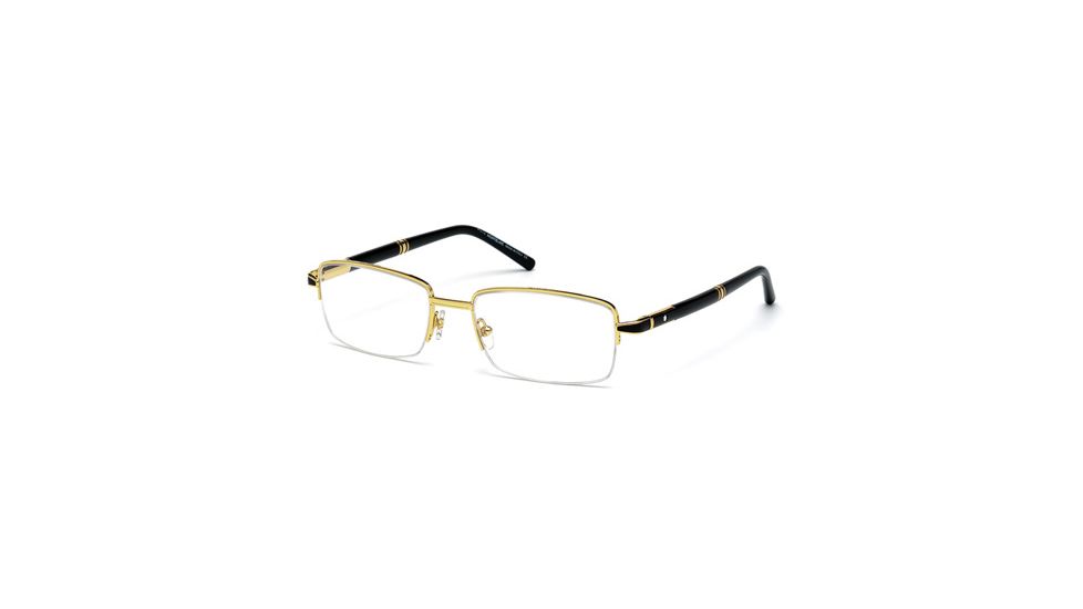 Mont Blanc MB0488 Eyeglass Frames - Shiny Endura Gold Frame Color