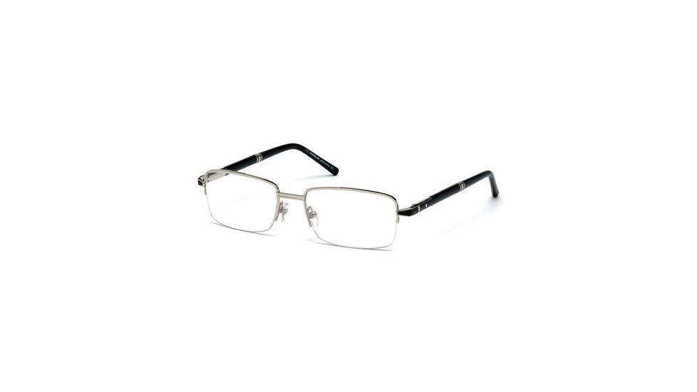 Mont Blanc MB0488 Eyeglass Frames - Shiny Palladium Frame Color