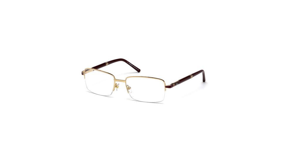 Mont Blanc MB0488 Eyeglass Frames - Shiny Rose Gold Frame Color