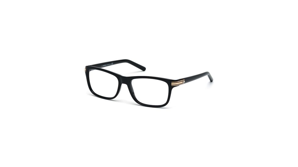 Mont Blanc MB0532 Eyeglass Frames - Shiny Black Frame Color