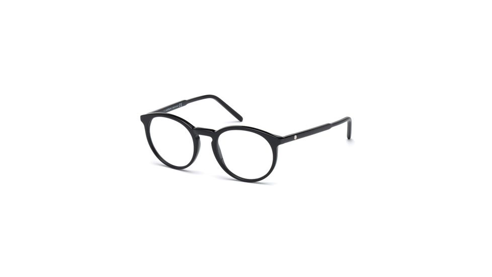Mont Blanc MB0554 Eyeglass Frames - Shiny Black Frame Color
