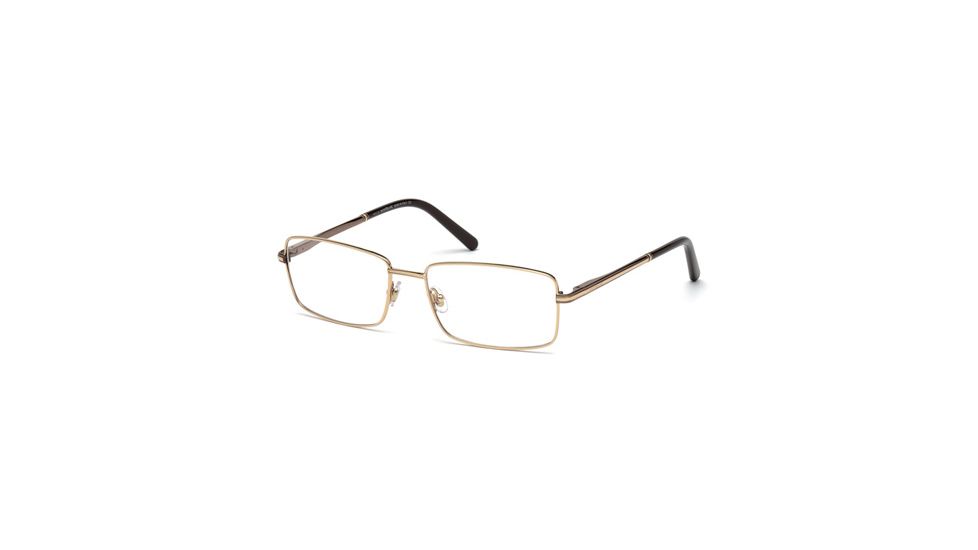Mont Blanc MB0578 Eyeglass Frames - Shiny Dark Brown Frame Color