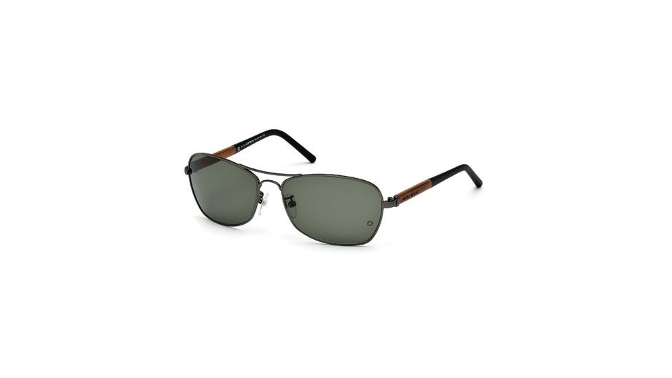 Mont Blanc MB410S Sunglasses - Matte Gun Metal Frame Color