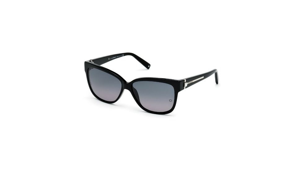 Mont Blanc MB415S Sunglasses - Shiny Black Frame Color