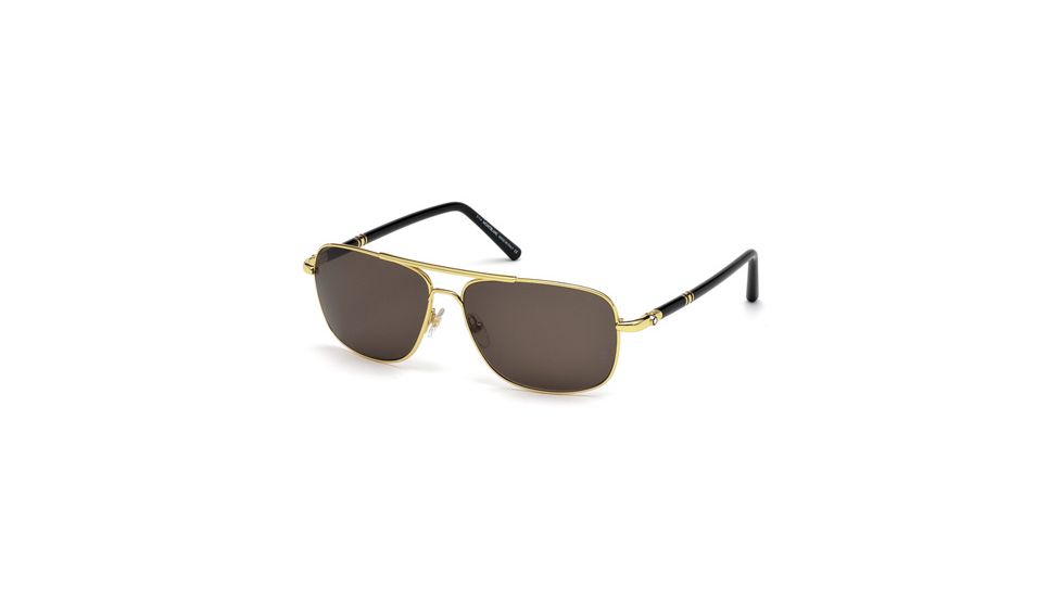 Mont Blanc MB508S Sunglasses - Shiny Endura Gold Frame Color