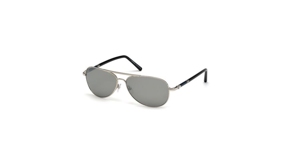 Mont Blanc MB509S Sunglasses - Shiny Palladium Frame Color