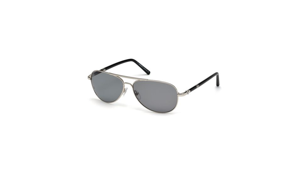 Mont Blanc MB509S Sunglasses - Shiny Palladium Frame Color