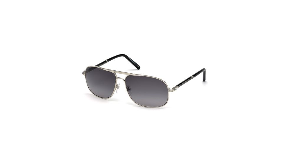 Mont Blanc MB513S Sunglasses - Shiny Palladium Frame Color