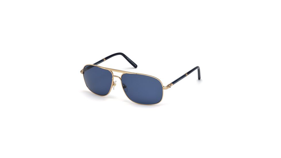 Mont Blanc MB513S Sunglasses - Shiny Rose Gold Frame Color