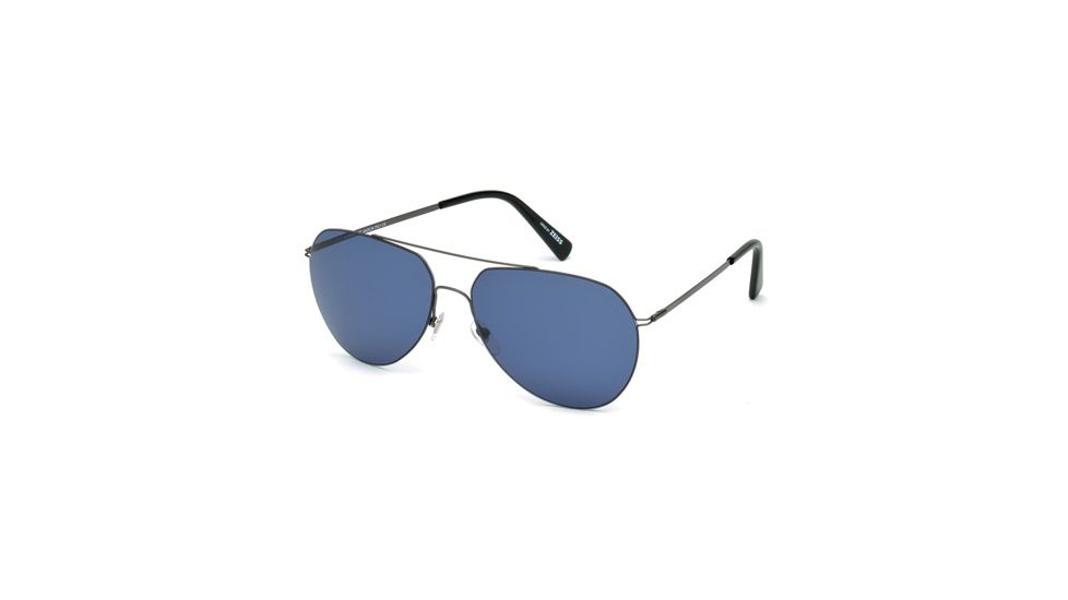 Mont Blanc MB595S Sunglasses - Shiny Gun Metal Frame Color